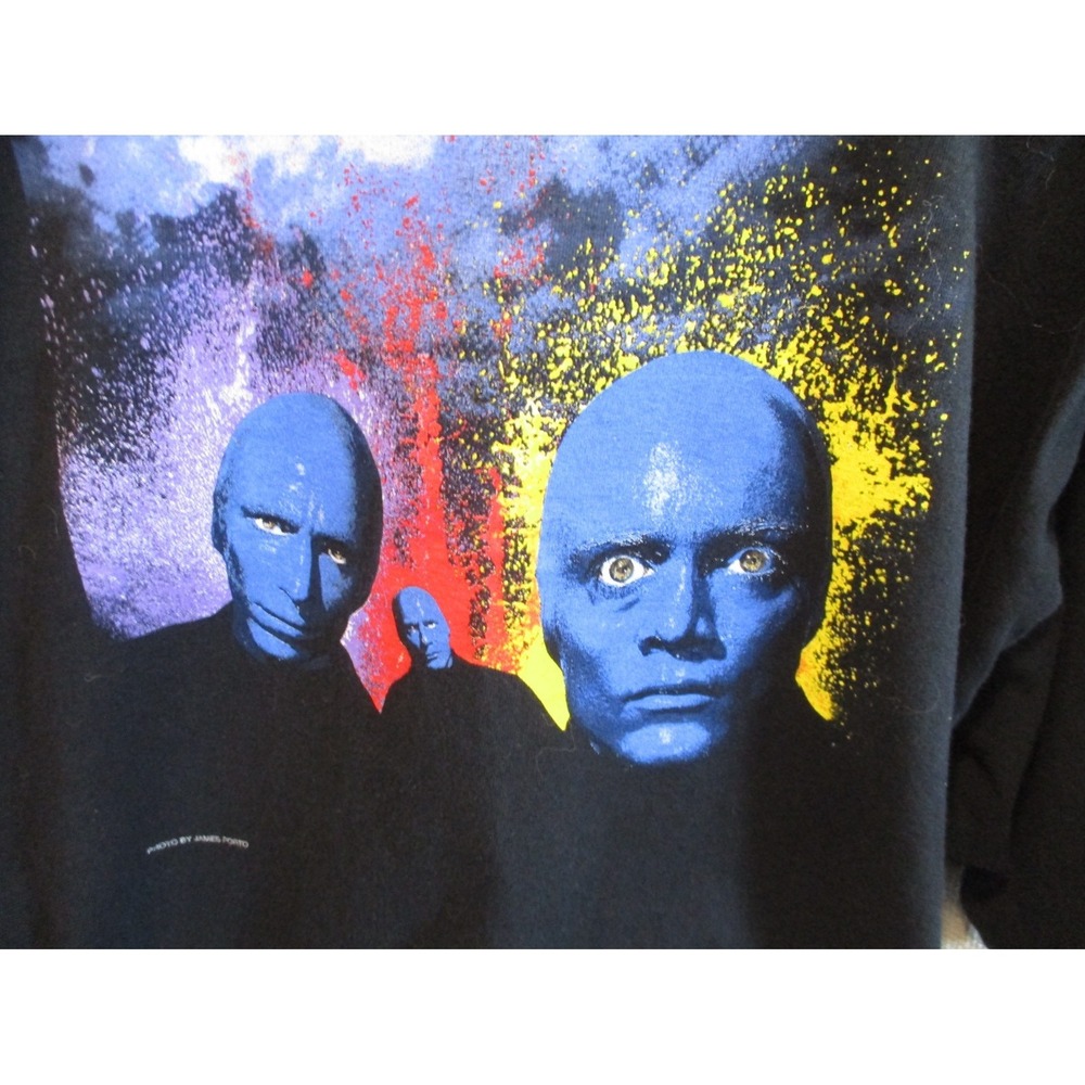 Vintage Blue Man Group Pyramid Creations Live At Luxor T Shirt Size XL-EUC